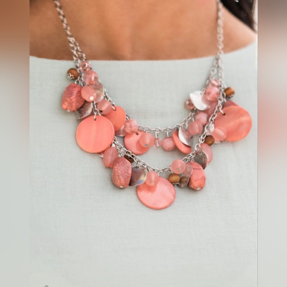 Spring Goddess - Orange ♥ Necklace - Picture 2 of 2